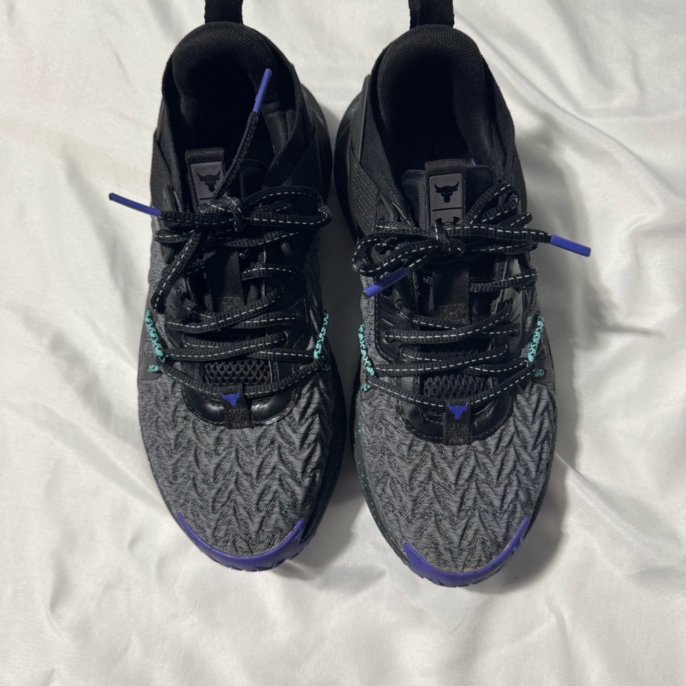 Under Armour Project Rock 6 HOVR Training Shoes – Black Neptune – 8 - Picture 4 of 15